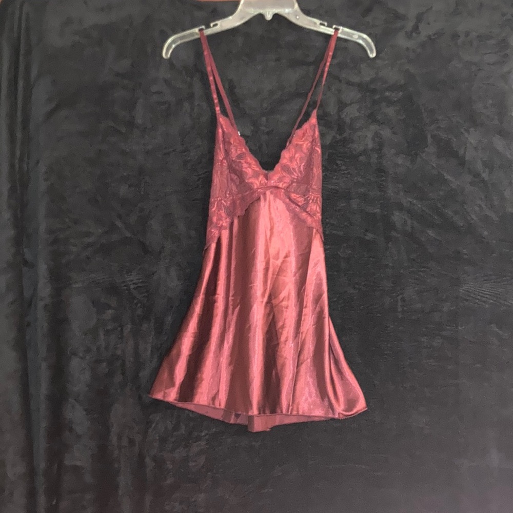 Avidlove Women Lingerie V Neck Nightwear Satin Sleepwear Lace Chemise Mini Teddy